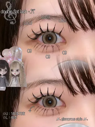 マツエク・マツパ ☆eyelist _miu☆のマツエク・マツパデザイン
