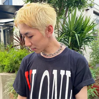 ショート カラー メンズ 【池袋/スパイキー ショート】ⓝⓘⓜⓤのヘアスタイル