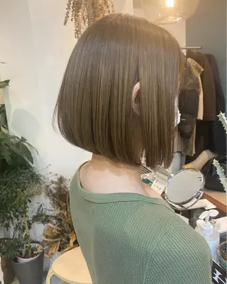 ショート カラー パーマ OVER→三軒茶屋 /縮毛矯正・髪質改善のヘアスタイル