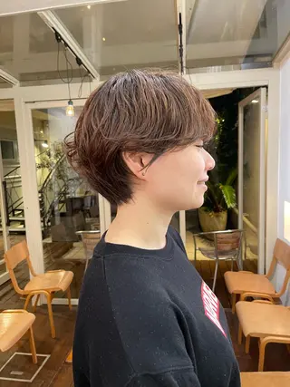 ショート カラー パーマ ショート/ボブ 矢野湧也のヘアスタイル