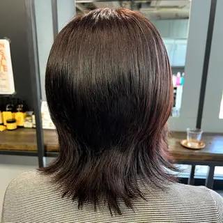 ミディアム カラー 💘札幌クロスパーマ 髪質改善💘rinaのヘアスタイル