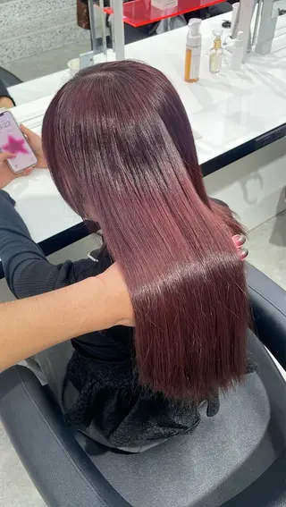 ロング カラー 履歴修正屋さん／ ブロンド／ホワイトのヘアスタイル