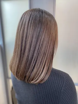 ミディアム カラー 【透明感、艶髪】西村 有司のヘアスタイル