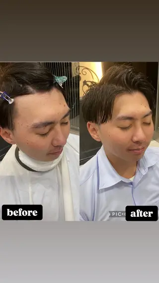 メンズ ホワイト系はお任せ /ブリーチ/店長岩崎のヘアスタイル