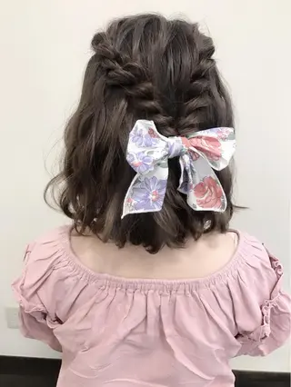 ミディアム ヘアアレンジ 沢田 瞳のヘアスタイル