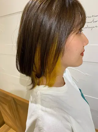 ミディアム カラー 船津武俊 フナツタケトシのヘアスタイル