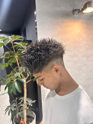ショート パーマ メンズ 【メンズサロン】 BLUCK 横浜のヘアスタイル