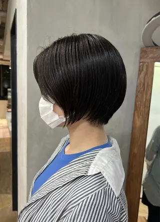 ショート カット×ブリーチカ ラー‪/yuNa🩶のヘアスタイル