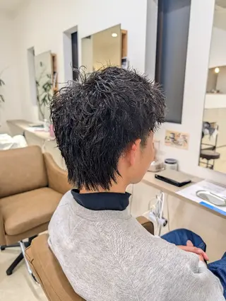 ショート パーマ メンズ ルプラボウ　小野寺 菜穂/豊橋/パーマのヘアスタイル