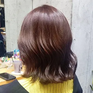 ミディアム カラー ヘアアレンジ/柔らか 艶カラー/AKARIのヘアスタイル