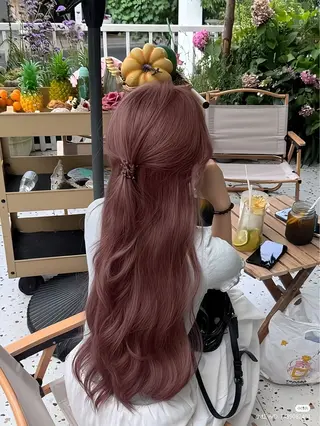 ロング 🤍韓国艶ワンホン ヘアMAYU🤍のヘアスタイル