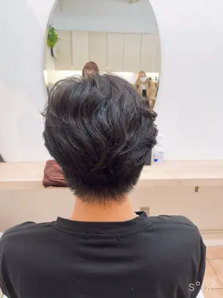 ショート パーマ メンズ たなか なおのヘアスタイル