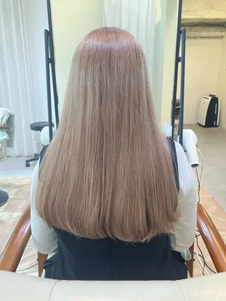 ロング カラー 及川まき 　オリーブ グレージュカラー♪のヘアスタイル
