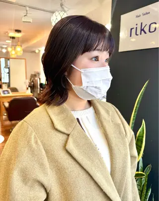 ミディアム 韓国ヘア 🎀華澄のヘアスタイル