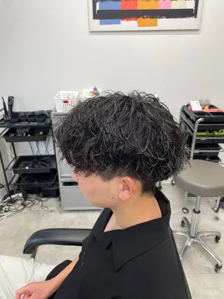 ショート パーマ メンズ メンズパーマ/新潟/ 万代／田崎亮🌟のヘアスタイル