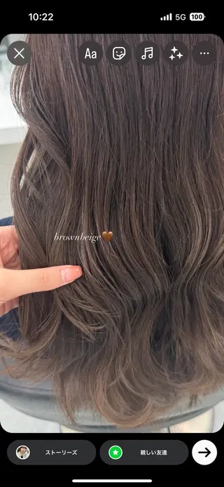 カラー noa🎀美髪縮毛/ 透明感カラーのヘアスタイル