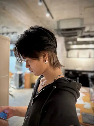 カラー メンズ 高島 悠吾のヘアスタイル