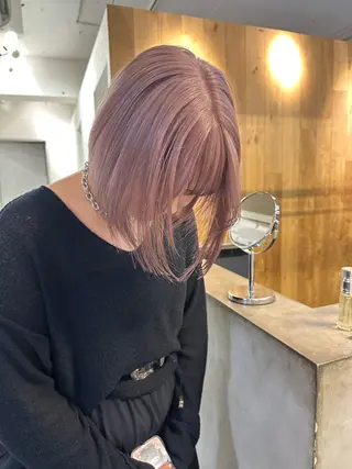 ショート カラー REINA☁️透明感 カラー/ぷつっと♡のヘアスタイル