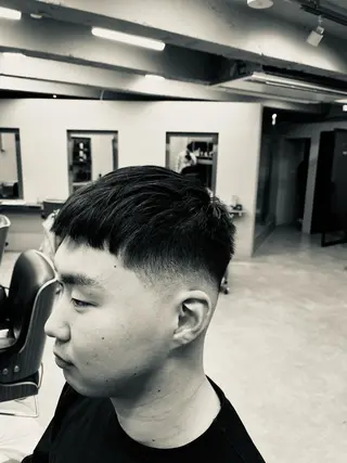 ショート メンズ 池袋メンズパーマ フェード純平のヘアスタイル
