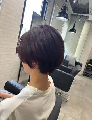 ショート カラー ヘアアレンジ kei🤎ベージュ /透明感カラー/博多のヘアスタイル