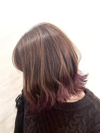 ミディアム カラー 顔周りカット/透明感 カラー🤍大塚蛍のヘアスタイル