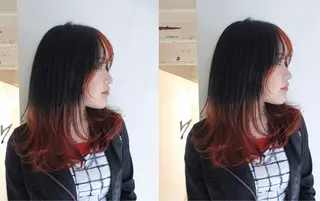 ロング リュウキ/レイヤー/ ナチュラル/モードのヘアスタイル