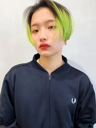 ショート カラー ハイトーン特化サロン 代表 中谷蓮のヘアスタイル