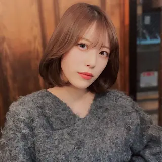 セミロング 韓国ボブ特化/ 縮毛矯正/岩澤脩太のヘアスタイル