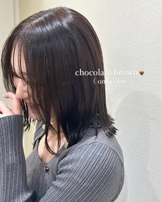 カラー ワンホン×髪質改善 つのーか🩶‪🫧のヘアスタイル