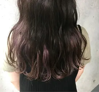 セミロング カラー 新井 広樹のヘアスタイル