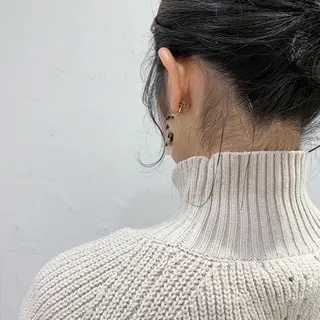 ミディアム カラー ヘアアレンジ 🫧透明感カラー/ ボブ/小笠原汐海🪽のヘアスタイル