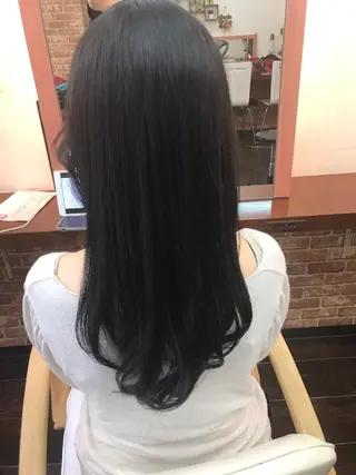 ロング パーマ 桧山 真のヘアスタイル