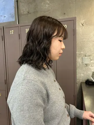 ミディアム パーマ maho/垢抜け カラーパーマメイクのヘアスタイル