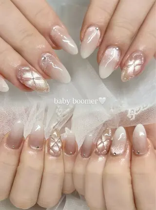 ネイル 🎀チーク/ちゅるん 🫧chisa🎀のネイルデザイン