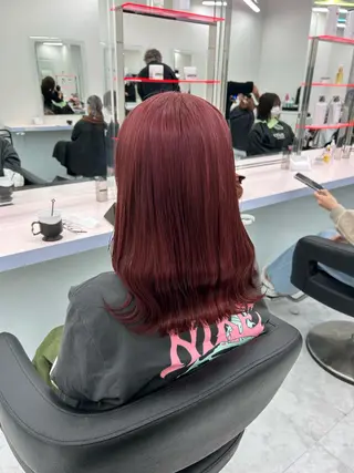 ミディアム カラー ヘアアレンジ ブリーチなしの達人 🌈KAITOのヘアスタイル