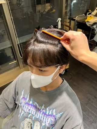 ショート パーマ メンズ 【髪質改善/縮毛矯正 /カラー】ホサカのヘアスタイル