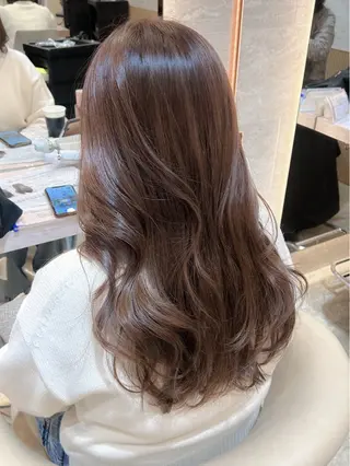 セミロング カラー 韓国ヘア🇰🇷/縮 毛矯正🫧/木村和生のヘアスタイル