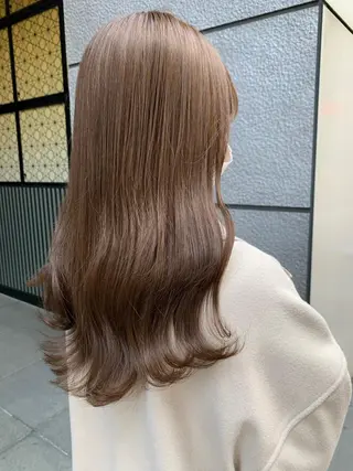 ロング カラー パーマ ヘアアレンジ レイヤー専門家 ダブルカラー修のヘアスタイル