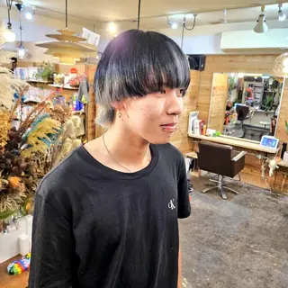 メンズ ショート カラー あべかりん/原宿 /マツパ/ハイトーンのヘアスタイル