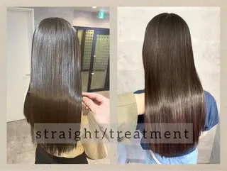 セミロング 髪質改善×縮毛矯正 ×艶カラーNAOのヘアスタイル