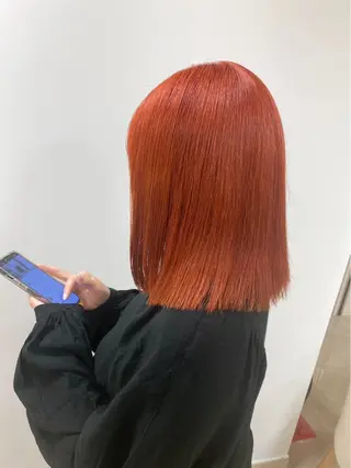 ミディアム カラー 艶髪 黄金比みくのヘアスタイル