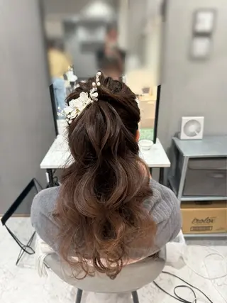 ヘアアレンジ セットサロン　フェルナ所属・ヘアセットサロン 北新地　mainoのヘアスタイル