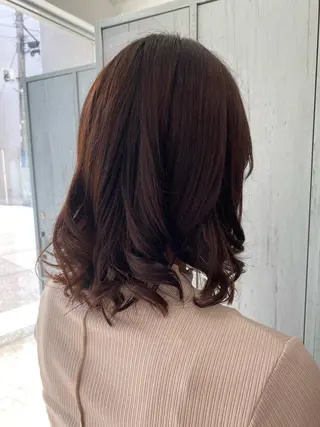 ミディアム ブラウンカラー 🫧tomoka🫧のヘアスタイル