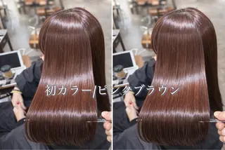 ロング カラー 🌈髪質改善💕 縮毛矯正✨青木まで✨のヘアスタイル