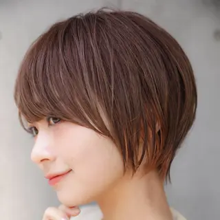 ショート カラー 岡安優太 顔まわり似合せが得意のヘアスタイル