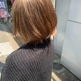 カラー MARU パーマ/レイヤーのヘアスタイル
