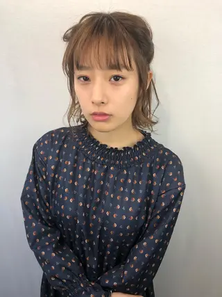 ミディアム カラー 🤍2nd🤍田所 美希のヘアスタイル