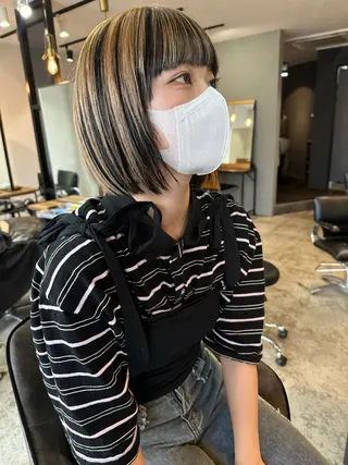 ショート カラー 🍀石川尚之🍀 HELIMのヘアスタイル