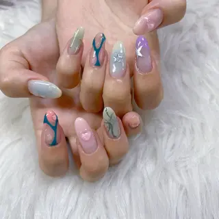 ネイル Maya 🧊🫧‪／渋谷のネイルデザイン