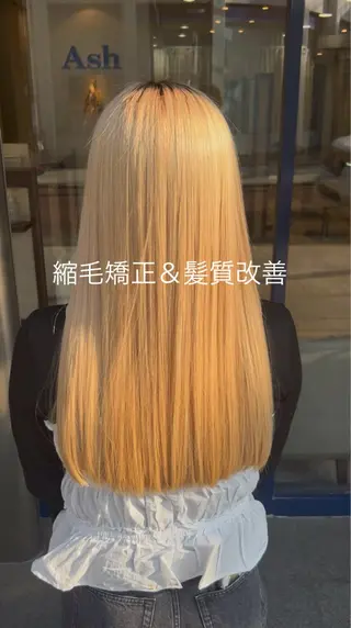 ロング 【髪質改善縮毛矯正✨ /パーマ】  糸満のヘアスタイル